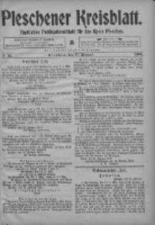 Pleschener Kreisblatt: Amtliches Publicationsblatt fuer den Kreis Pleschen 1904.02.17 Jg.52 Nr14