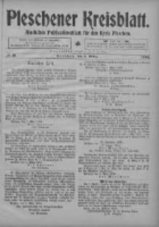 Pleschener Kreisblatt: Amtliches Publicationsblatt fuer den Kreis Pleschen 1904.03.05 Jg.52 Nr19
