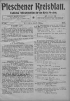 Pleschener Kreisblatt: Amtliches Publicationsblatt fuer den Kreis Pleschen 1904.03.09 Jg.52 Nr20