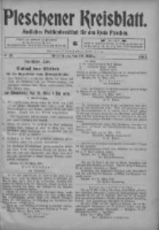Pleschener Kreisblatt: Amtliches Publicationsblatt fuer den Kreis Pleschen 1904.03.19 Jg.52 Nr23