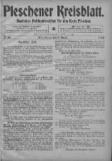 Pleschener Kreisblatt: Amtliches Publicationsblatt fuer den Kreis Pleschen 1904.04.09 Jg.52 Nr29