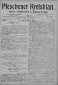 Pleschener Kreisblatt: Amtliches Publicationsblatt fuer den Kreis Pleschen 1904.04.23 Jg.52 Nr33