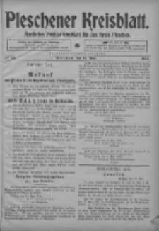 Pleschener Kreisblatt: Amtliches Publicationsblatt fuer den Kreis Pleschen 1904.05.11 Jg.52 Nr38