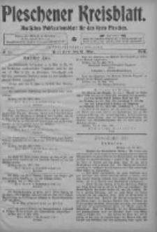 Pleschener Kreisblatt: Amtliches Publicationsblatt fuer den Kreis Pleschen 1904.05.21 Jg.52 Nr41