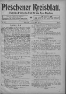 Pleschener Kreisblatt: Amtliches Publicationsblatt fuer den Kreis Pleschen 1904.07.16 Jg.52 Nr57