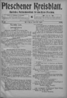Pleschener Kreisblatt: Amtliches Publicationsblatt fuer den Kreis Pleschen 1904.07.30 Jg.52 Nr61