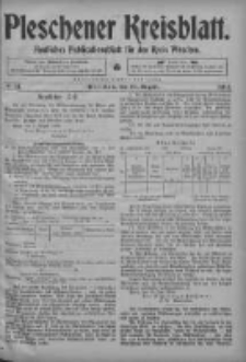 Pleschener Kreisblatt: Amtliches Publicationsblatt fuer den Kreis Pleschen 1904.08.10 Jg.52 Nr64
