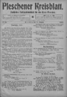 Pleschener Kreisblatt: Amtliches Publicationsblatt fuer den Kreis Pleschen 1904.08.17 Jg.52 Nr66