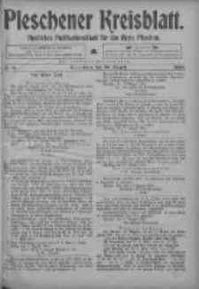 Pleschener Kreisblatt: Amtliches Publicationsblatt fuer den Kreis Pleschen 1904.08.20 Jg.52 Nr67