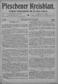 Pleschener Kreisblatt: Amtliches Publicationsblatt fuer den Kreis Pleschen 1904.08.27 Jg.52 Nr69