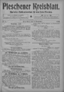 Pleschener Kreisblatt: Amtliches Publicationsblatt fuer den Kreis Pleschen 1904.09.03 Jg.52 Nr71