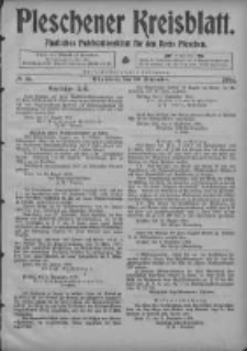 Pleschener Kreisblatt: Amtliches Publicationsblatt fuer den Kreis Pleschen 1904.09.10 Jg.52 Nr73