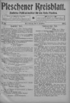Pleschener Kreisblatt: Amtliches Publicationsblatt fuer den Kreis Pleschen 1904.10.05 Jg.52 Nr80