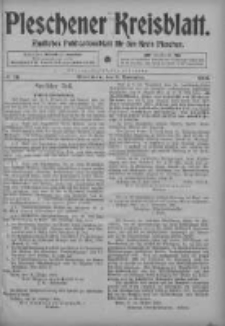 Pleschener Kreisblatt: Amtliches Publicationsblatt fuer den Kreis Pleschen 1904.11.05 Jg.52 Nr89