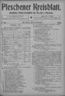 Pleschener Kreisblatt: Amtliches Publicationsblatt fuer den Kreis Pleschen 1904.11.09 Jg.52 Nr90