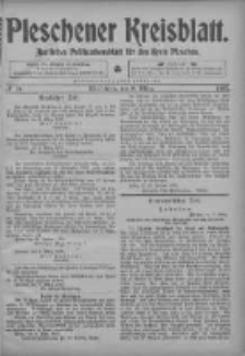 Pleschener Kreisblatt: Amtliches Publicationsblatt fuer den Kreis Pleschen 1905.03.08 Jg.53 Nr19