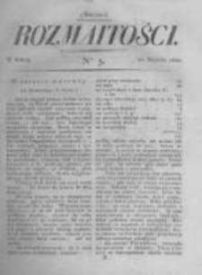 Rozmaitości. Pismo Dodatkowe do Gazety Lwowskiej. 1822 R.2 nr5
