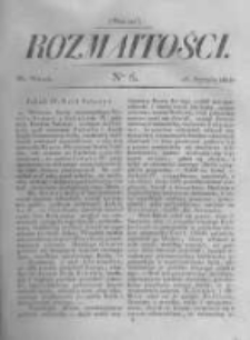 Rozmaitości. Pismo Dodatkowe do Gazety Lwowskiej. 1822 R.2 nr6