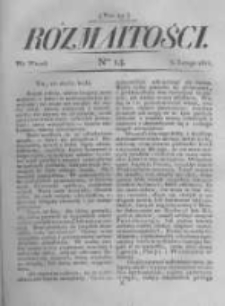Rozmaitości. Pismo Dodatkowe do Gazety Lwowskiej. 1822 R.2 nr14