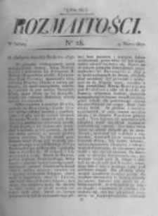 Rozmaitości. Pismo Dodatkowe do Gazety Lwowskiej. 1822 R.2 nr28