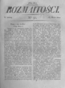 Rozmaitości. Pismo Dodatkowe do Gazety Lwowskiej. 1822 R.2 nr31