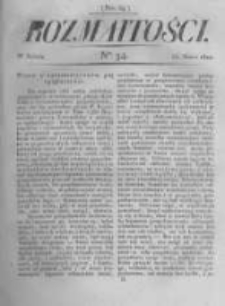 Rozmaitości. Pismo Dodatkowe do Gazety Lwowskiej. 1822 R.2 nr34
