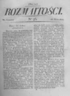 Rozmaitości. Pismo Dodatkowe do Gazety Lwowskiej. 1822 R.2 nr36