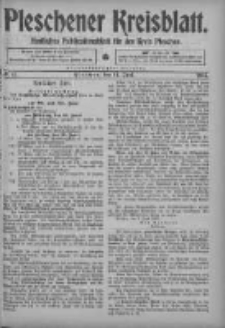 Pleschener Kreisblatt: Amtliches Publicationsblatt fuer den Kreis Pleschen 1905.06.14 Jg.53 Nr47