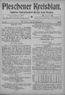 Pleschener Kreisblatt: Amtliches Publicationsblatt fuer den Kreis Pleschen 1905.09.16 Jg.53 Nr74