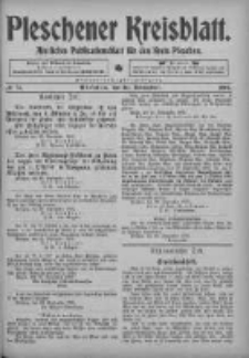 Pleschener Kreisblatt: Amtliches Publicationsblatt fuer den Kreis Pleschen 1905.09.30 Jg.53 Nr78