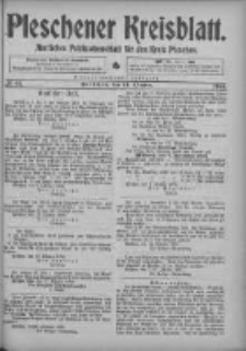 Pleschener Kreisblatt: Amtliches Publicationsblatt fuer den Kreis Pleschen 1905.10.14 Jg.53 Nr82