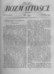 Rozmaitości. Pismo Dodatkowe do Gazety Lwowskiej. 1822 R.2 nr59