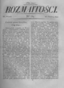 Rozmaitości. Pismo Dodatkowe do Gazety Lwowskiej. 1822 R.2 nr72