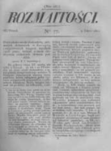 Rozmaitości. Pismo Dodatkowe do Gazety Lwowskiej. 1822 R.2 nr77