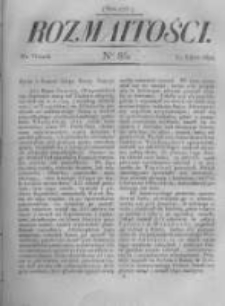 Rozmaitości. Pismo Dodatkowe do Gazety Lwowskiej. 1822 R.2 nr86