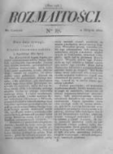 Rozmaitości. Pismo Dodatkowe do Gazety Lwowskiej. 1822 R.2 nr87