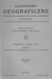 Czasopismo Geograficzne. Poświęcone Sprawom Nauczania Geografji. Dwumiesięcznik. 1926. Zeszyt 1
