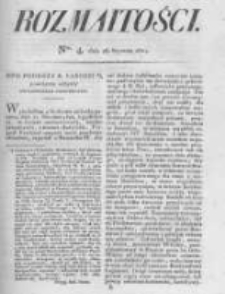 Rozmaitości. Pismo Dodatkowe do Gazety Lwowskiej. 1824 R.4 nr4