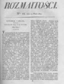 Rozmaitości. Pismo Dodatkowe do Gazety Lwowskiej. 1824 R.4 nr12