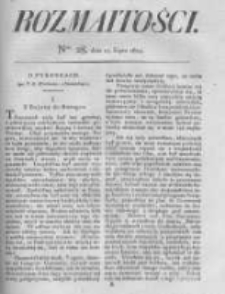 Rozmaitości. Pismo Dodatkowe do Gazety Lwowskiej. 1824 R.4 nr28