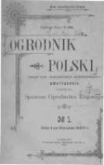 Ogrodnik Polski. 1900 R.22 nr1