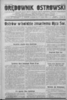 Orędownik Ostrowski: pismo na powiat ostrowski i miasto Ostrów, Odolanów, Mikstat, Sulmierzyce, Raszków i Skalmierzyce 1939.02.13 R.88 Nr19
