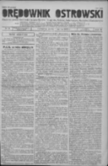 Orędownik Ostrowski: pismo na powiat ostrowski i miasto Ostrów, Odolanów, Mikstat, Sulmierzyce, Raszków i Skalmierzyce 1939.03.01 R.88 Nr26