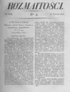 Rozmaitości. Pismo Dodatkowe do Gazety Lwowskiej. 1823 R.3 nr5