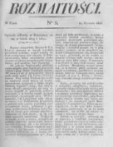 Rozmaitości. Pismo Dodatkowe do Gazety Lwowskiej. 1823 R.3 nr6