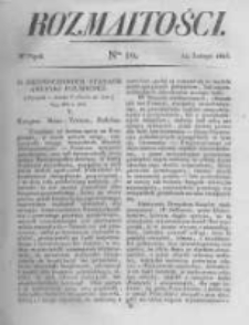 Rozmaitości. Pismo Dodatkowe do Gazety Lwowskiej. 1823 R.3 nr10