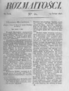 Rozmaitości. Pismo Dodatkowe do Gazety Lwowskiej. 1823 R.3 nr11
