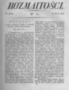Rozmaitości. Pismo Dodatkowe do Gazety Lwowskiej. 1823 R.3 nr17