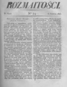 Rozmaitości. Pismo Dodatkowe do Gazety Lwowskiej. 1823 R.3 nr34