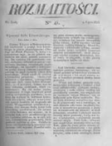 Rozmaitości. Pismo Dodatkowe do Gazety Lwowskiej. 1823 R.3 nr41